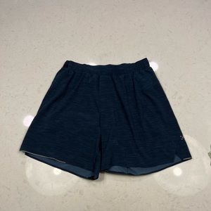lululemon surge 6'' shorts size medium heathered navy